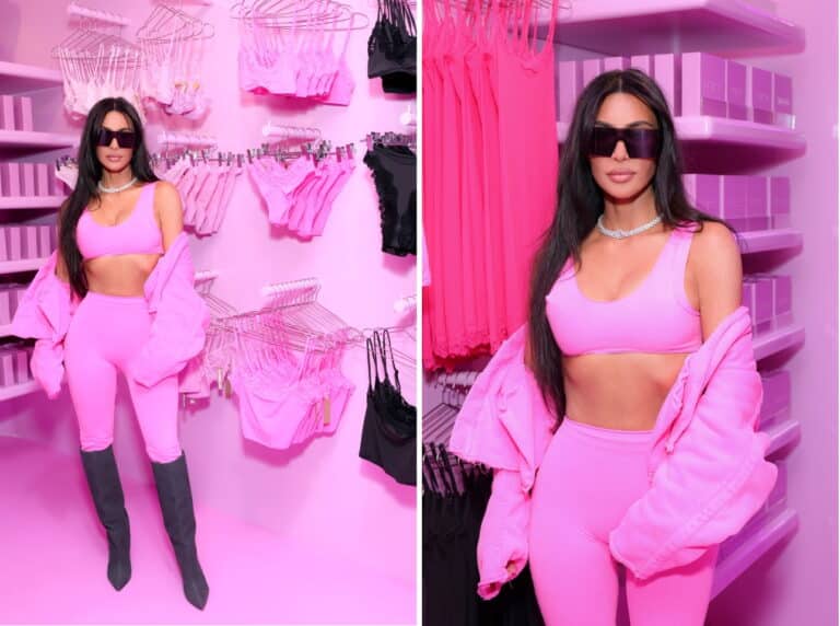 Kim Kardashian opens Skims pop-up store for Valentine's Day February 13, 2023