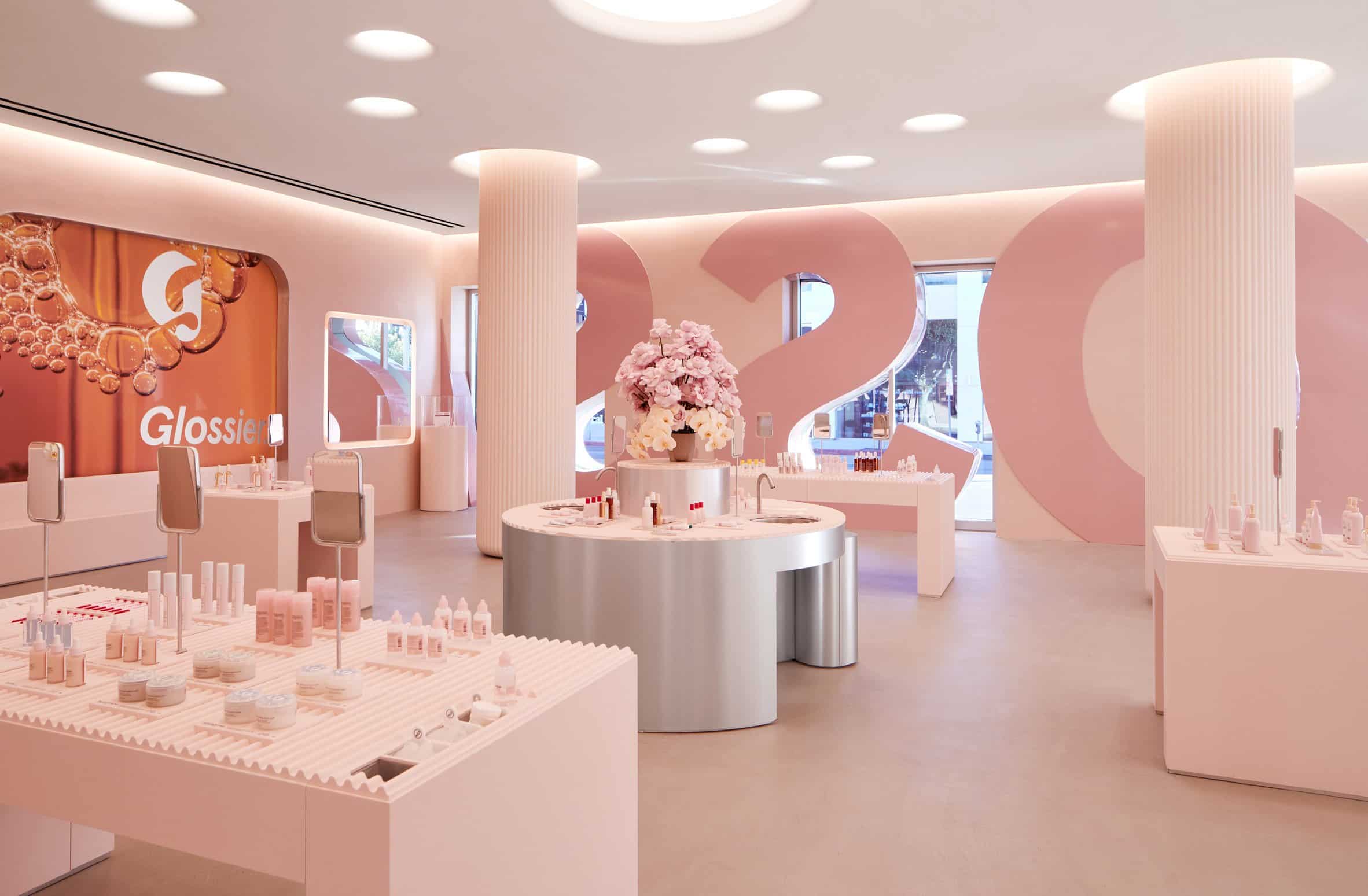 Glossier store in Los Angeles